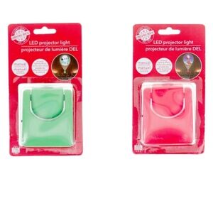 Christmas House Indoor Battery Operated Mini LED Projector Lights I TWO (2)Count